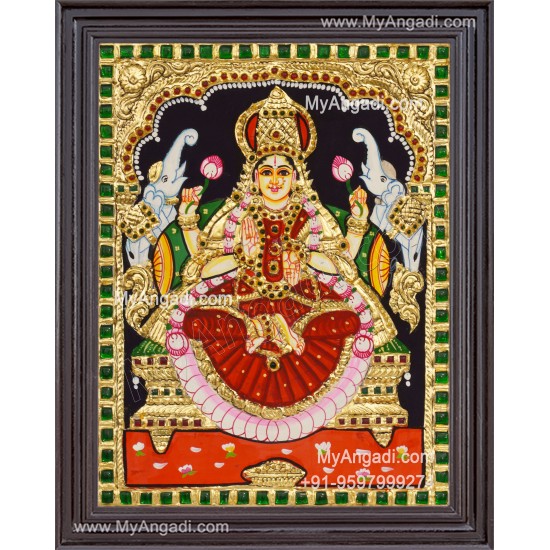 Gajalakshmi Tanjore Painting