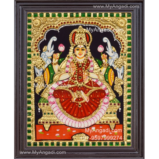 Gajalakshmi Tanjore Painting