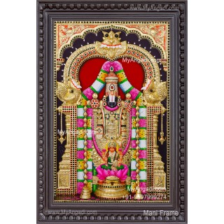 3d Balaji Lakshmi Tanjore Painting