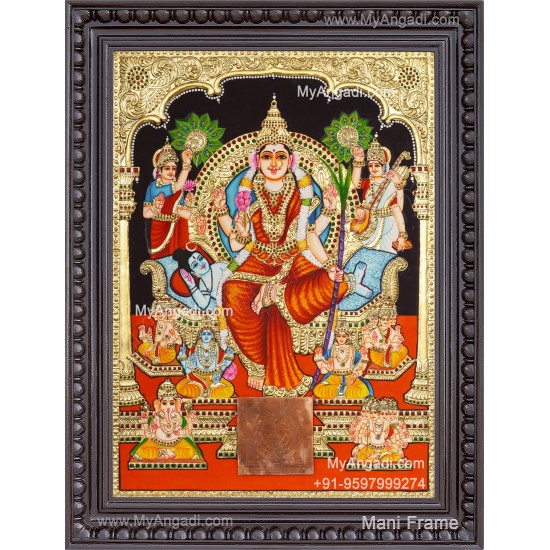 Sri Raja Rajeswari Tanjore Painting