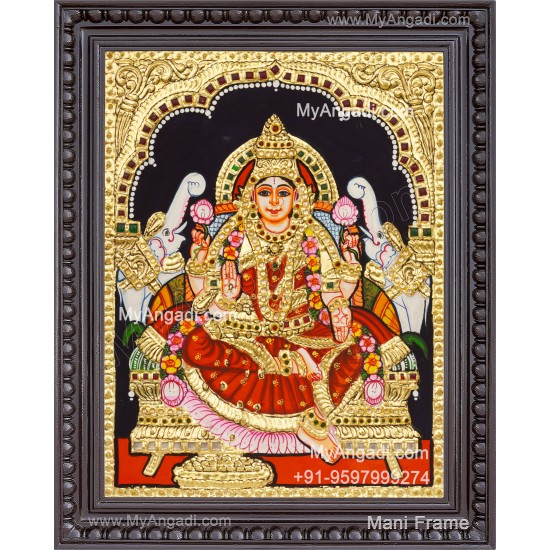 Gajalakshmi Tanjore Painting