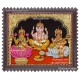 3D Ganesha Lakshmi Saraswathi Tanjore Painting