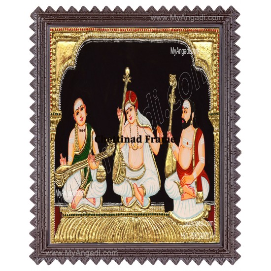 Sangeetha Mummoorthigal Tanjore Painting