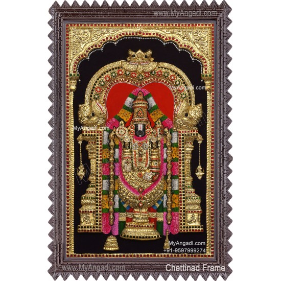 venkateshwara 3d Tanjore Painting