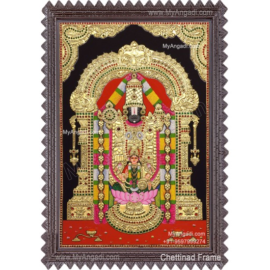 Balaji Lakshmi Tanjore Painting