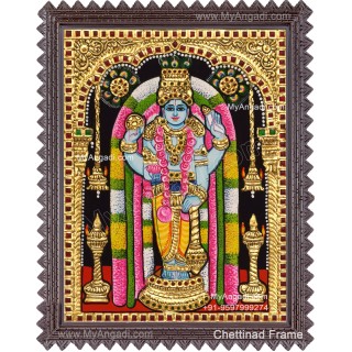 Guruvayoorappan Tanjore Painting