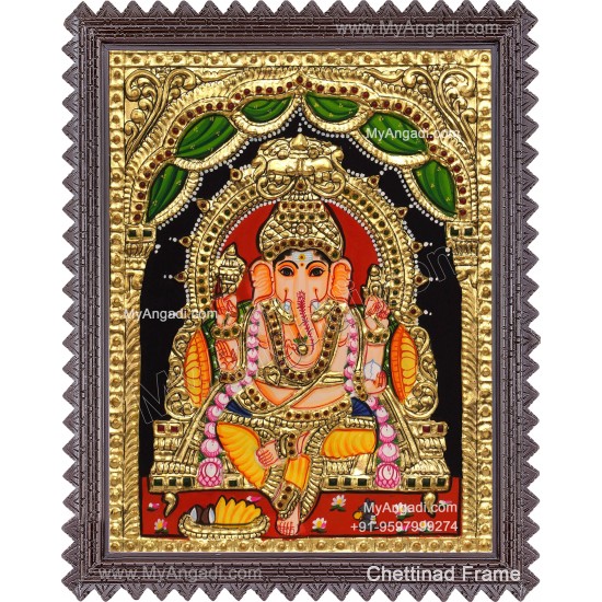 Ganapathi Tanjore Painting Tanjore Painting