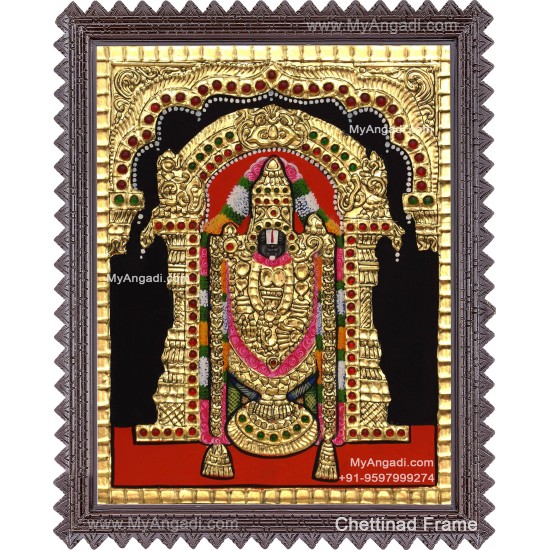 Venkateshwara  Swamy Tanjore Painting