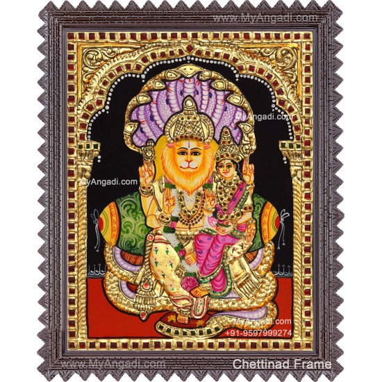 Lakshmi Narasimhar Tanjore Painting