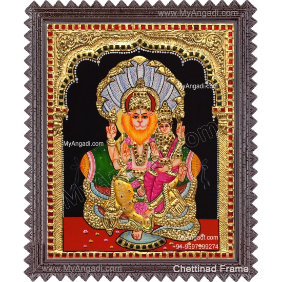 Lakshmi Narasimhar Tanjore Painting