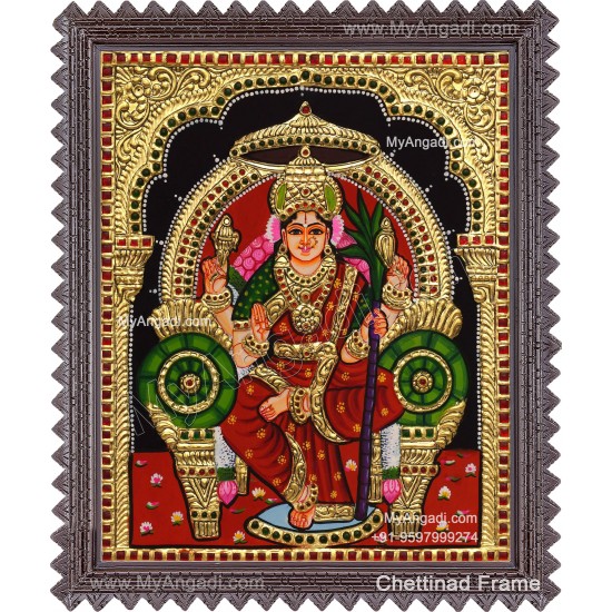Kamatchi Amman Tanjore Painting