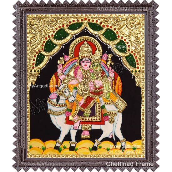 Pradhosam Sivan Parvathi Tanjore Painting
