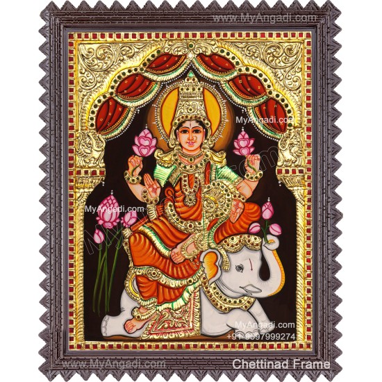 Gajalakshmi Tanjore Painting