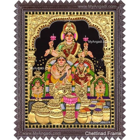 Kubera Lakshmi Tanjore Painting