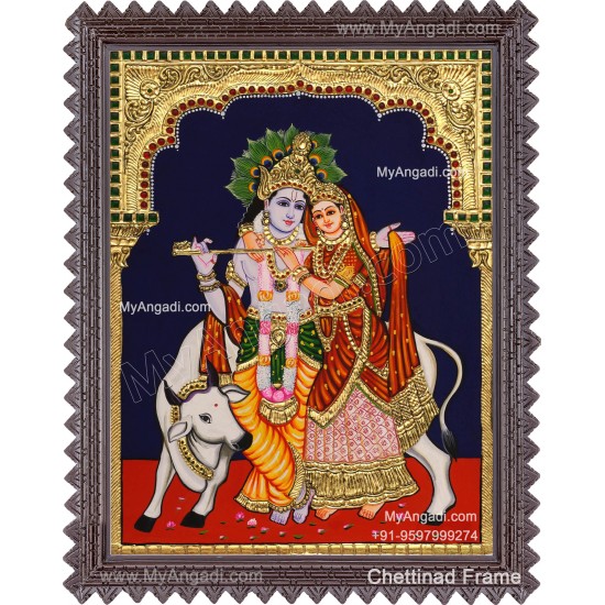 Radha Krishna Tanjore Painting