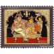 Krishna Braiding Radha Tanjore Painting ,Krishna Tanjore Paintings