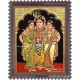Krishna Bama Rukmani Tanjore Painting, Krishna Tanjore Painting