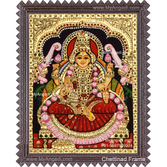 Gajalakshmi Tanjore Painting