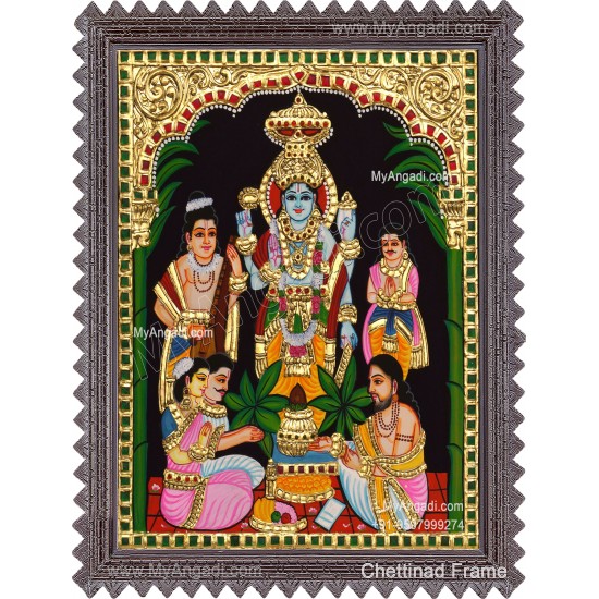 Sathya Narayana Swami Tanjore Painting