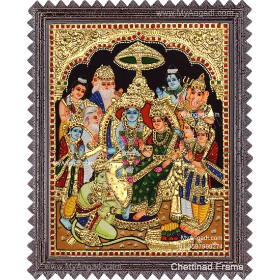 Ramar Pattabhisekam Tanjore Painting