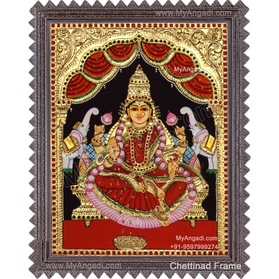 Gajalakshmi Tanjore Painting