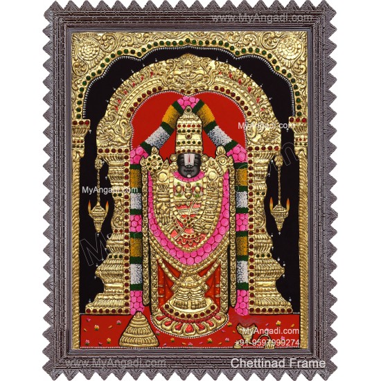 Venkateshwara  Swamy Tanjore Painting