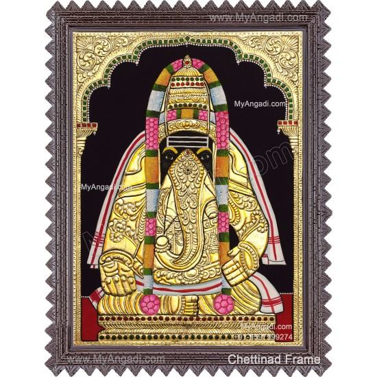 Karpaga Vinayagar Tanjore Painting
