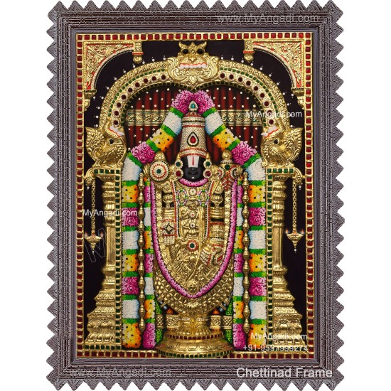 Balaji 3d Tanjore Painting