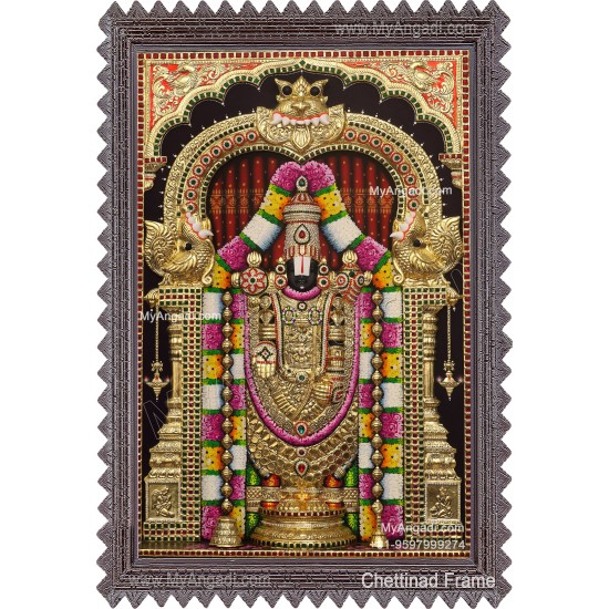 Balaji 3d Tanjore Painting