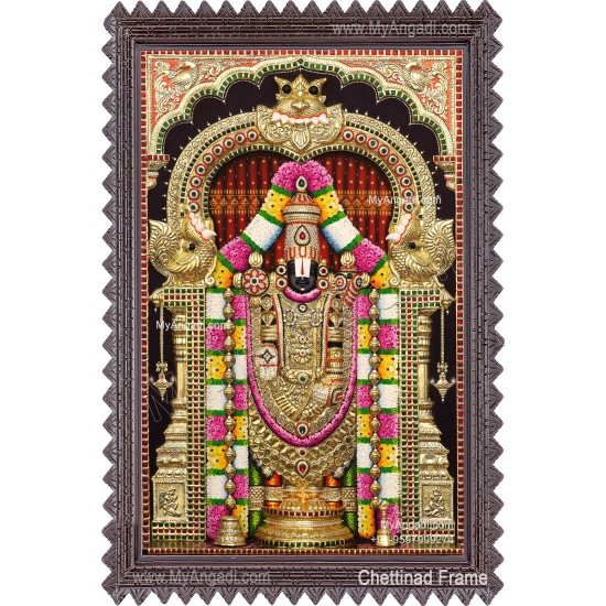 Balaji 3d Tanjore Painting