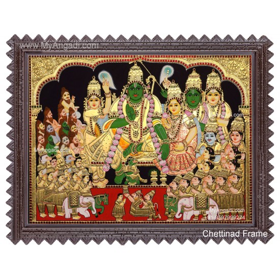Ramar Pattabhisekam Tanjore Painting