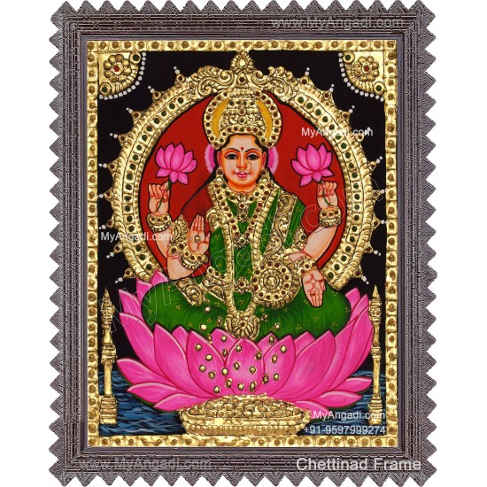 Mahalakshmi Tanjore Painting