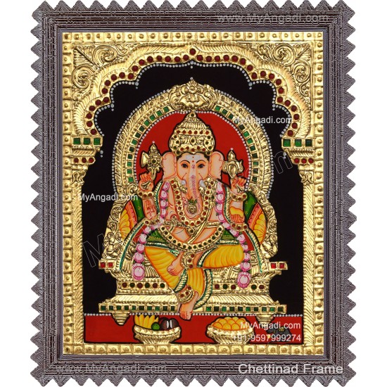 Ganapathi Tanjore Painting 