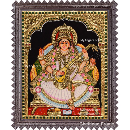 Sarawathi Tanjore Painting
