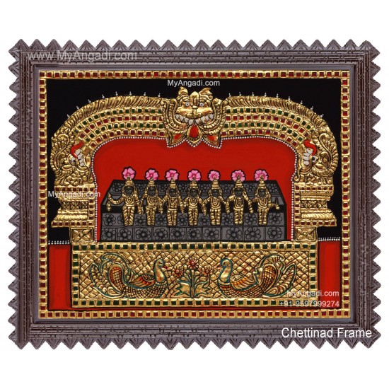 Saptha Kannigal Tanjore Painting