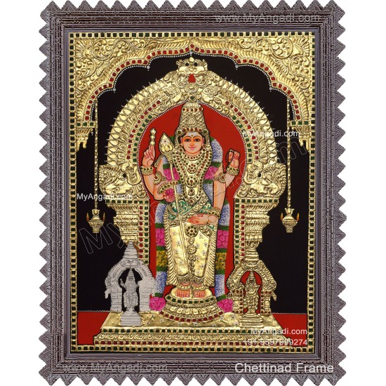 Thiruchendhur Murugan Tanjore Painting, Murugar Tanjore Painting