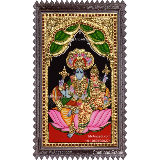 Hayagreeva Lakshmi Tanjore Painting
