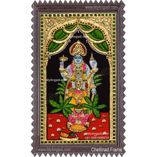 Sathyanarayana Swami Tanjore Painting
