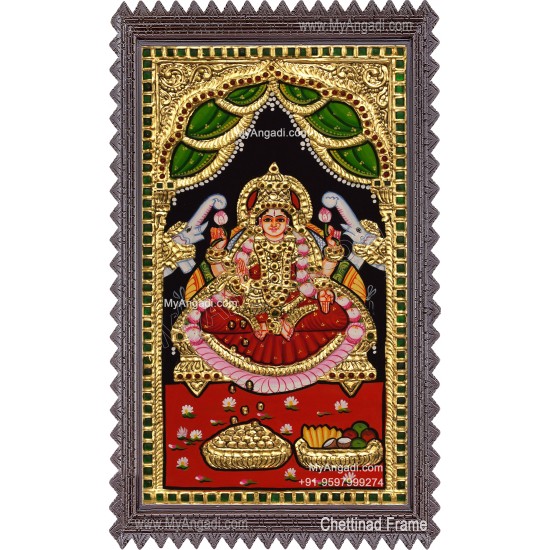 Gajalakshmi Tanjore Painting
