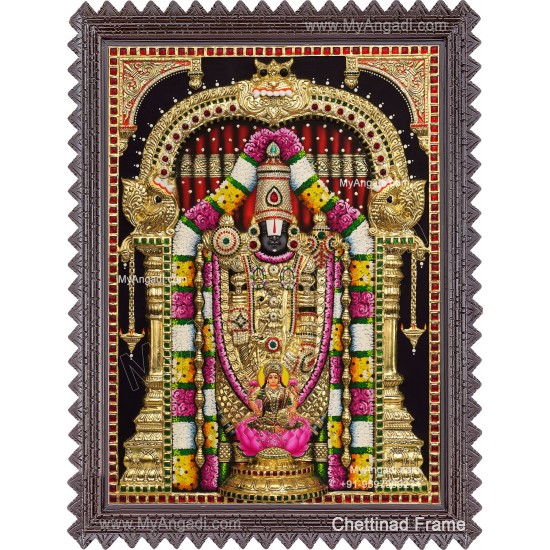 3d Balaji Lakshmi Tanjore Painting