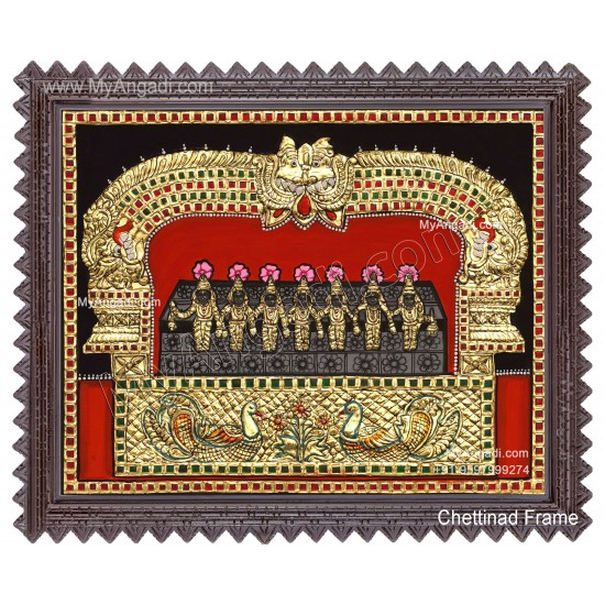 Saptha Kannigal Tanjore Painting