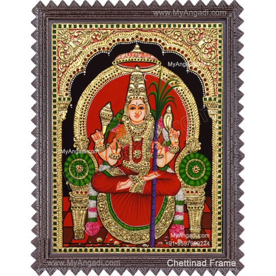 Kamatchi Amman Tanjore Painting