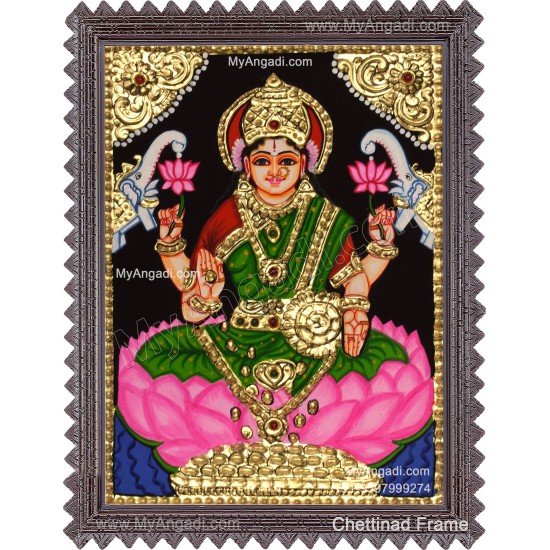 Gajalakshmi Tanjore Painting