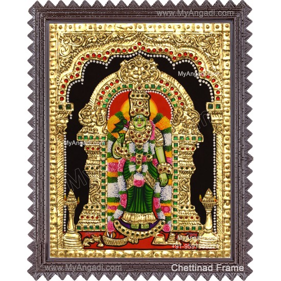 Meenakshi Amman Tanjore Painting