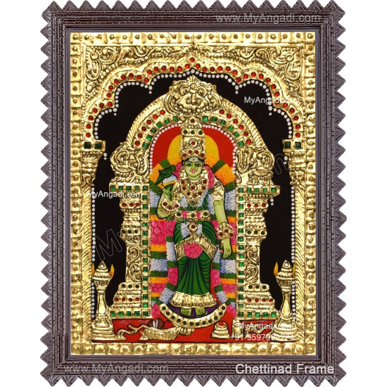 Meenakshi Amman Tanjore Painting
