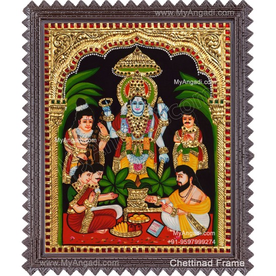 Sathyanarayana Tanjore Painting