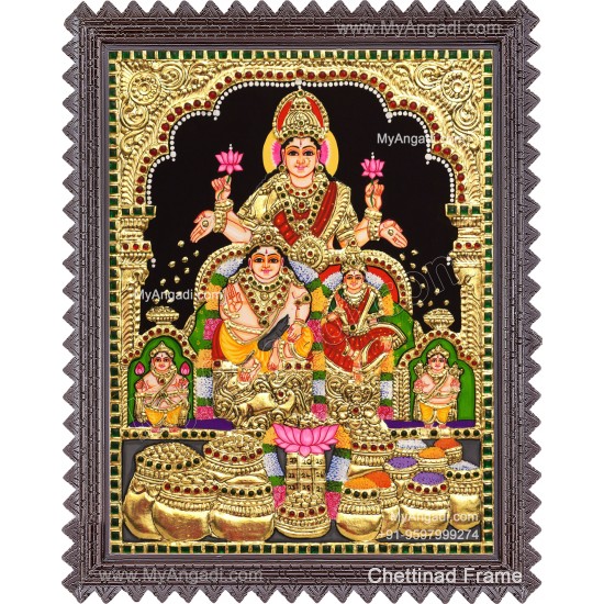 Kubera Lakshmi Tanjore Painting