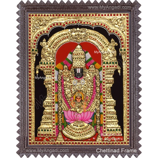 Venkateshwara  Swamy Tanjore Painting