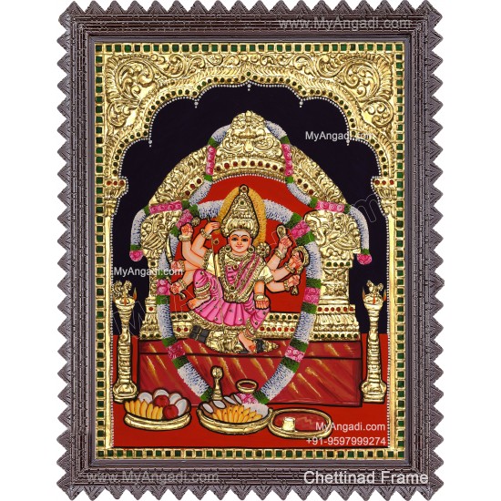 Kariya Kali Amman Tanjore Painting