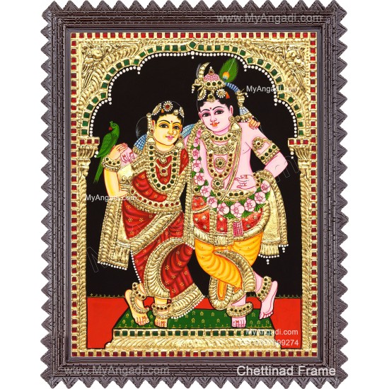 Radha Krishna Tanjore Painting